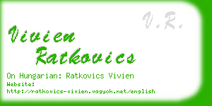 vivien ratkovics business card